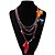 cheap Necklaces-Women&#039;s Statement Necklace Long Necklace Bib Pom Pom Ladies Unique Design Bohemian Native American Feather Alloy Black Dark Green Rainbow Light Blue Necklace Jewelry For Party Casual Daily