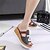 halpa Naisten sandaalit-Naiset Sandaalit Comfort laahustaa saappaat Kangas Kevät Kesä Kausaliteetti Kävely Comfort laahustaa saappaat Split Joint KiilakorkoMusta