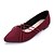 cheap Women&#039;s Flats-Women&#039;s Shoes Suede Spring / Fall Comfort Flats Flat Heel Pointed Toe Black / Blue / Burgundy