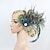 cheap Fascinators-Fascinators Kentucky Derby Hat Flowers Headwear Hair Clip Rhinestone Feather Fall Wedding Melbourne Cup Cocktail Royal Astcot Vintage 1920s The Great Gatsby With Floral Headpiece Headwear