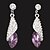 cheap Earrings-Drop Earrings Dangle Earrings For Women&#039;s Sapphire Crystal Citrine Party Wedding Birthday Crystal Alloy Solitaire Twisted Drop White Red Orange Green Purple