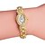 abordables Montres bracelets-Femme Montres de luxe Bracelet de Montre Montre de diamant Quartz dames Imitation de diamant Analogique Dorée Argent / Japonais / Japonais