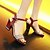 ieftine Sandale de Damă-Pentru femei Sandale Blocați sandale pentru toc Toc Îndesat Vârf rotund Piatră Semiprețioasă Sintetice Pantof cu Berete Vară / Toamnă Bej / Mov / Rosu / Party &amp; Seară / Party &amp; Seară