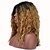abordables Perruques synthétiques à dentelle-Perruque Lace Front Synthétique Bouclé Bouclé L Part Perruque Moyen Noir / Medium Auburn Cheveux Synthétiques Femme Noir