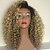 cheap Human Hair Full Lace Wigs-Human Hair Glueless Full Lace Full Lace Wig Rihanna style Brazilian Hair Kinky Curly Ombre Wig 150% Density with Baby Hair Ombre Hair Natural Hairline African American Wig 100% Hand Tied Women&#039;s