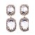cheap Earrings-Women&#039;s Oval Cut two stone Drop Earrings Earrings Ladies Bohemian Fashion Euramerican Jewelry Black / Red / Blue For Wedding Party Special Occasion Gift