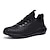 ieftine Adidași Bărbați-Bărbați Adidași de Atletism Pantofi de confort Tălpi de iluminat De Atletism Casual În aer liber Plimbare PU Alb Negru Toamnă Primăvară / Dantelă