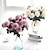cheap Artificial Flower-Artificial Flowers 1 Branch European Style Roses Tabletop Flower 45Cm/18“,Fake Flowers For Wedding Arch Garden Wall Home Party Hotel Office Arrangement Decoration