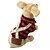 baratos Roupa para Cães-Cachorro Camiseta Xadrez Casual Fashion Roupas para Cães Roupas de cachorro Roupas de cachorro Vermelho Ocasiões Especiais para menina e menino cachorro Algodão XS S M L XL