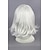 preiswerte Kostümperücke-Synthetische Perücken / Perücken Glatt Stil Kappenlos Perücke Grau Silber Synthetische Haare Damen Grau Perücke Kurz Cosplay Perücke