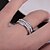 levne Fashion Ring-Snubní prsteny Křišťál Stříbrná Zlatá Černá Nerez Zirkon dámy Jedinečný design 6 7 8 9 / Dámské / Band Ring