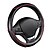 baratos Capas para volantes-Autoyouth carro roda volante desportivo onda padrão com linha vermelha costura m tamanho se encaixa 38cm / 15 diâmetro carro acessórios
