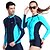 ieftine Costume de costume și scufundări-SBART Pentru femei Elastan Protecție UV la soare Rezistent la Ultraviolete Manșon Lung Scufundare Plajă Peteci Mată Modă Primăvară Vară Toamnă / Iarnă