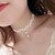 cheap Necklaces-Women&#039;s Choker Necklace Pendant Flower Tattoo Style Dangling Imitation Pearl Lace White Necklace Jewelry For Wedding Party Special Occasion Birthday Daily Casual / Engagement