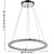 cheap Circle Design-60 cm Crystal Dimmable LED Chandelier Pendant Light Metal Circle Electroplated Modern Contemporary 110-120V 220-240V