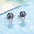 cheap Earrings-Women&#039;s Cubic Zirconia Tahitian pearl Stud Earrings Ladies Classic everyday Imitation Pearl Rhinestone Black Pearl Earrings Jewelry White / Black For Wedding Party Special Occasion Thank You Business