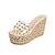 cheap Women&#039;s Slippers &amp; Flip-Flops-Women&#039;s Comfort Shoes PU Summer Slippers &amp; Flip-Flops Gold / Silver / Rhinestone / Wedge Heel / Rhinestone / Wedge Heel