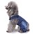 abordables Vêtements pour chiens-Chat Chien Combinaison-pantalon Vêtements pour Chien Britannique Bleu Toile de jean Costume Pour Printemps &amp; Automne Hiver Homme Femme cow-boy Décontracté / Quotidien Mode