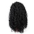 abordables Perruques synthétiques à dentelle-Perruque Lace Front Synthétique Bouclé Bouclé Lace Frontale Perruque Moyen Noir de Jais Cheveux Synthétiques Femme Ligne de Cheveux Naturelle Noir