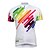 cheap Men&#039;s Clothing Sets-TASDAN Men&#039;s Short Sleeve Cycling Jersey with Tights Summer Nylon Polyester White Bike Shorts Jersey Tights Breathable 3D Pad Quick Dry Reflective Strips Back Pocket Sports Mountain Bike MTB Road