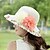 baratos Chapéus de Palha-Mulheres Roupa de rua Chapéu de sol Retalhos Chapéu / Verão