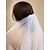 cheap Wedding Veils-Two-tier Beaded Edge Wedding Veil Blusher Veils / Fingertip Veils with Beading Tulle / Mantilla