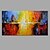billige Abstrakte malerier-Hang malte oljemaleri Håndmalte - Abstrakt / Still Life Moderne / Europeisk Stil Lerret