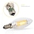 abordables Ampoules à Filament LED-KWB 12 pcs 4 W Ampoules à Filament LED 400 lm E14 C35 4 Perles LED COB Décorative Blanc Chaud Blanc Froid 220-240 V / RoHs