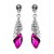 cheap Earrings-Drop Earrings Dangle Earrings For Women&#039;s Sapphire Crystal Citrine Party Wedding Birthday Crystal Alloy Solitaire Twisted Drop White Red Orange Green Purple
