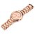 cheap Fashion Watches-Women&#039;s Wrist Watch Gold Watch Quartz Ladies Cool Analog Gold Silver Rose / One Year / Stainless Steel / Stainless Steel