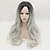 cheap Synthetic Trendy Wigs-Synthetic Wig Wavy Middle Part Synthetic Hair Heat Resistant / For Black Women Gray Wig Women&#039;s Long Capless