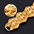 ieftine Brățări la Modă-Pentru femei Cristal Brățări cu Lanț &amp; Legături Brățări Bangle Bratari Vintage Multistratificat femei Lux Multistratificat Dubai Elizabeth Locke 18K Placat cu Aur Bijuterii brățară Auriu Pentru Nunt