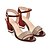 preiswerte Damensandalen-Damen Sandalen Block Fersen Sandalen Blockabsatz Runde Zehe Strass Kunststoff Fersenriemen Sommer / Herbst Beige / Purpur / Rot / Party &amp; Festivität / Party &amp; Festivität