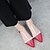 cheap Women&#039;s Sandals-Women&#039;s Sandals Flat Heel Pointed Toe Club Shoes Dress Party &amp; Evening Office &amp; Career Bowknot PU Summer Almond / Black / Red