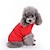 abordables Vêtements pour chiens-Manteau pour chien, chandails pour chien vêtements pour chiots couleur unie classique garder au chaud vêtements pour chiens d&#039;hiver vêtements pour chiots tenues pour chiens costume de jade rouge jaune