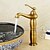 billige Baderomskraner-Baderom Sink Tappekran - Standard Antikk Kobber Centersat Enkelt Håndtak Et HullBath Taps