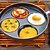 رخيصةأون أدوات المطبخ العصرية-مقلاة بيض غير لاصقة بها 4 ثقوب بيض مقلي 24 سم بان كيك بيض مقلي