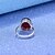 cheap Rings-Ring Crystal Solitaire Red Sterling Silver Crystal Agate Drop Cocktail Ring Mood Ladies Unique Design western style One Size / Women&#039;s