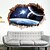 preiswerte 3D Wandsticker-Landschaftswandaufkleber, vorgeklebte Vinylaufkleber, Heimdekoration, Wandaufkleber, Wandaufkleber für Schlafzimmer, Wohnzimmer, 70 x 50 cm