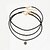 cheap Trendy Jewelry-3pcs Pendant Necklace Pendant For Women&#039;s Party Wedding Special Occasion Flannelette Alloy Star Crescent Moon Black