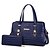 cheap Bag Sets-Women&#039;s Bags PU(Polyurethane) Bag Set 2 Pieces Purse Set Solid Colored Blue / Black / Red / Bag Sets