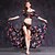 cheap Belly Dancewear-Belly Dance Outfits Women&#039;s Performance Spandex Pattern / Print Half Sleeves Natural Top Skirt