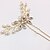 levne Bryllupshodeplagg-Pearl / Crystal Hair Combs / Hair Stick with 1 Piece Wedding / Special Occasion Headpiece