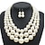 cheap Jewelry Sets-Jewelry Set trinity necklace For Women&#039;s Pearl Party Wedding Special Occasion Pearl / Casual / Daily