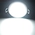 baratos Luzes LED de Encaixe-Zdm 1 pc 7 w ip65 à prova d &#039;água 600-650lm prata rodada led downlight luz de teto semi ao ar livre frio branco / branco quente / naturalmente branco ac85-265v ac12v