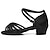 olcso Latin cipők-Női Latin cipő Báli Vonal tánc Teljesítmény Szatén Alap Szandál Egyszínű Alacsony Fém csat Gyermek Leopárd Sötétbarna Fekete