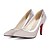 cheap Wedding Shoes-Women&#039;s Heels Stiletto Heel Pointed Toe Club Shoes Wedding Dress Office &amp; Career PU Summer Gold / Silver
