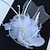 ieftine Pălării &amp; Fascinatoare-pălărie cu pene / plasă fascinatoare Kentucky Derby pălărie / căciulă / voaluri tip cușcă de păsări cu floral 1 buc nuntă / ocazie specială / caciulă pentru ceai