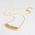 cheap Jewelry Sets-Women&#039;s Jewelry Set Necklace Fashion Euramerican Earrings Jewelry Gold For Wedding Party Special Occasion Anniversary Birthday Gift / Daily / Engagement / Valentine