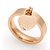 cheap Rings-Band Ring Gold Silver Rose 18K Gold Plated Titanium Steel Heart Ladies 6 7 8 9 10 / Women&#039;s / Women&#039;s